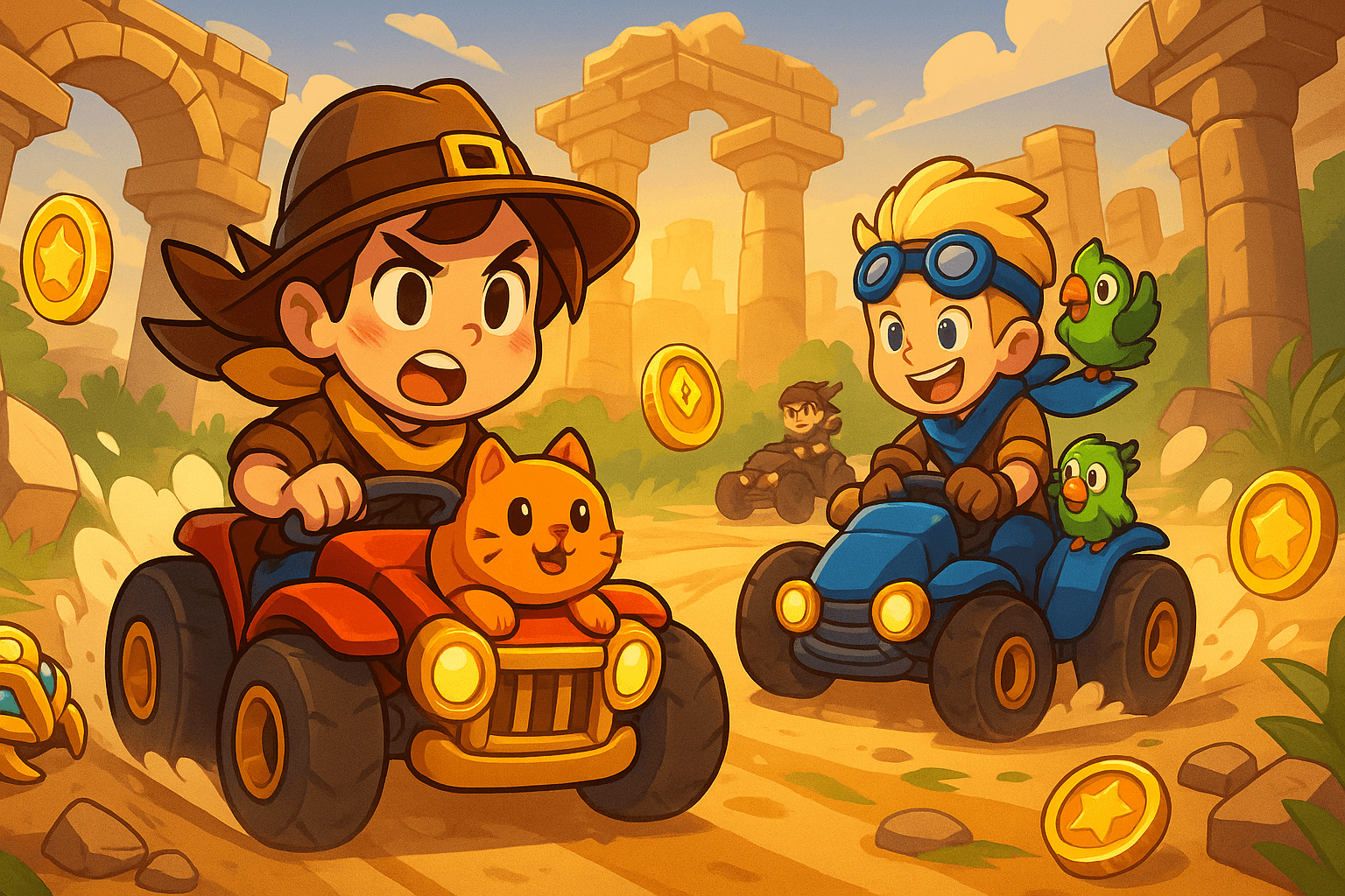 A pet motorcycle game